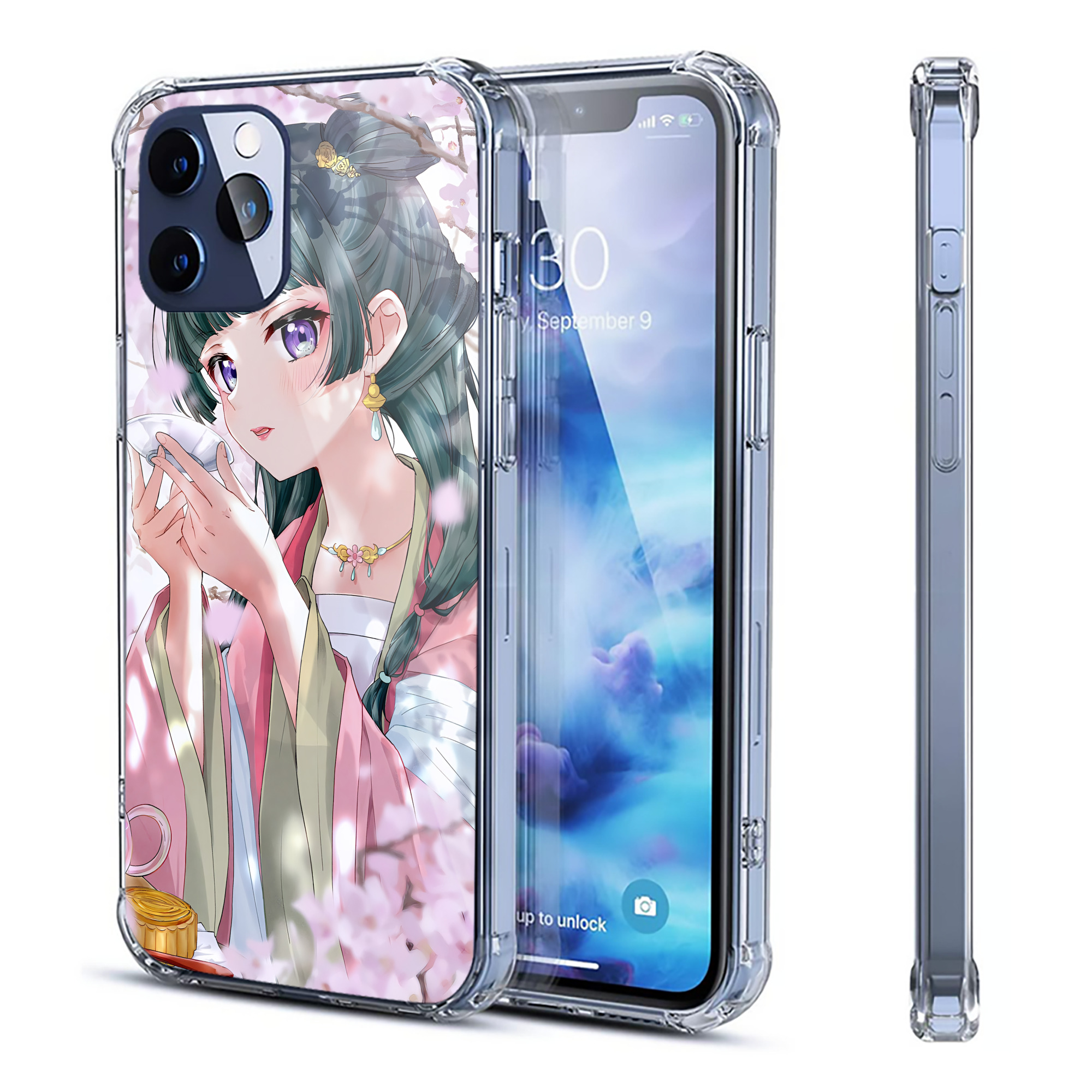（画像用） 薬屋のひとりごと The Apothecary Diaries 【iPhone 12シリーズ対応】透明スマホケース（クリアソフトケース）